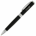 Glossy Black Mechanical Pencil with Diamond Cut Ring